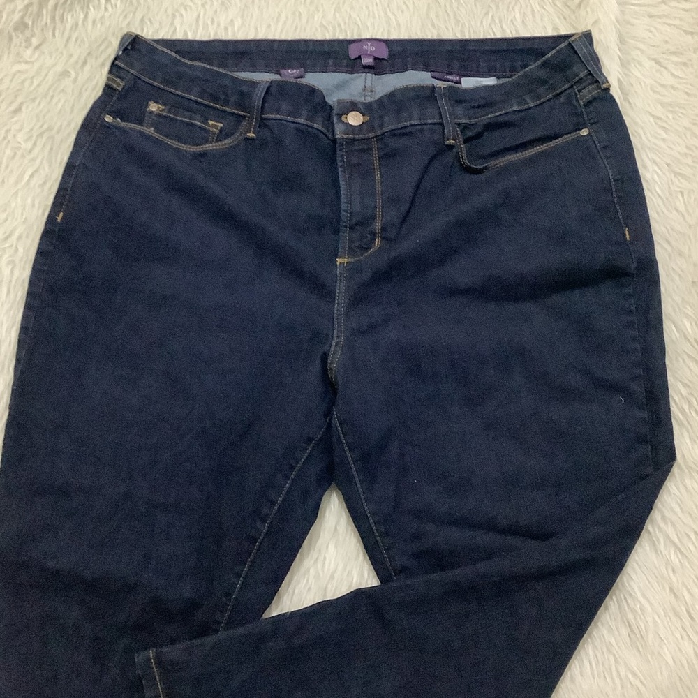 NYDJ ankle blue denim jeans plus-size